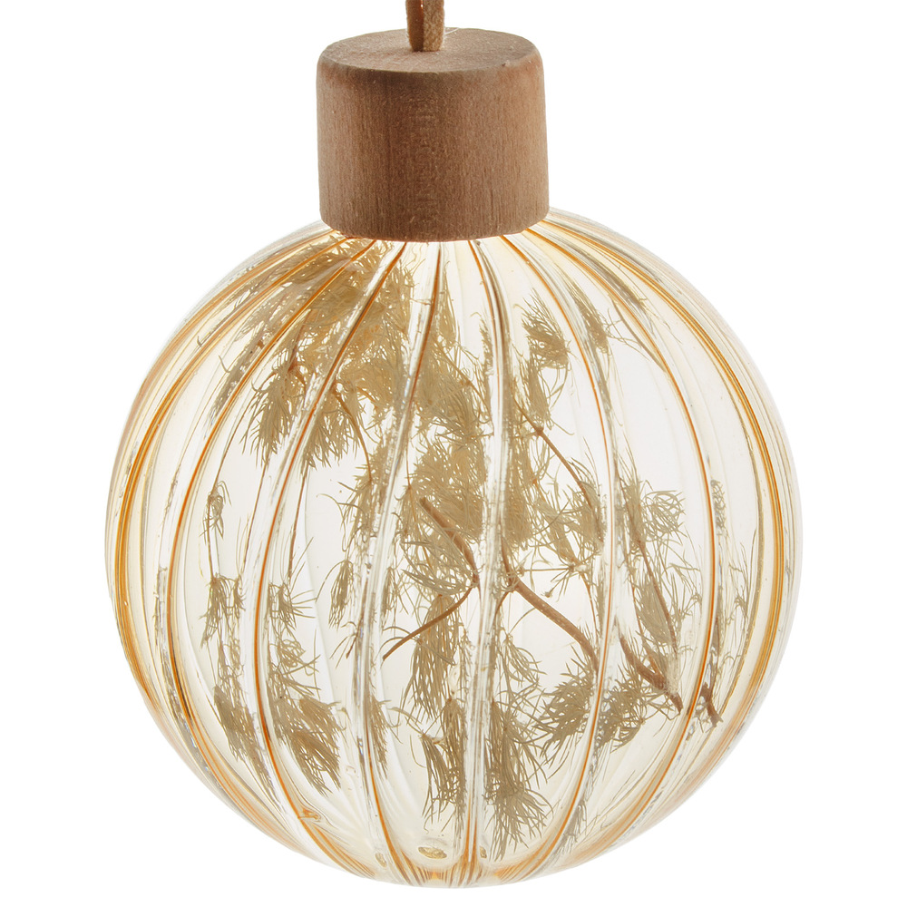 Christamas tree decoration Ball Glass, Yellow